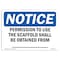 Signmission OSHA Sign, 12" H, Rigid Plastic, NOTICE Permission To Use Scaffold Obtained from Sign, Landscape OS-NS-P-1218-L-16332 - alternate 1